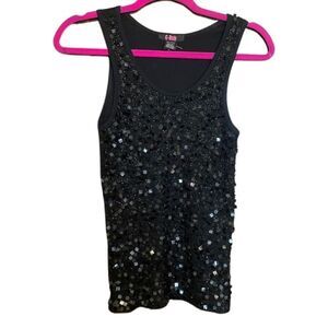 G-Lish Top Medium Black Beaded Sequin